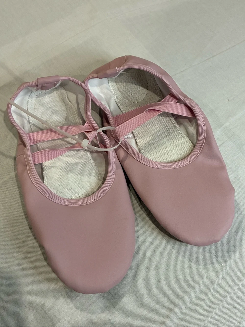 Pink Ballet Flats with Elastic Straps